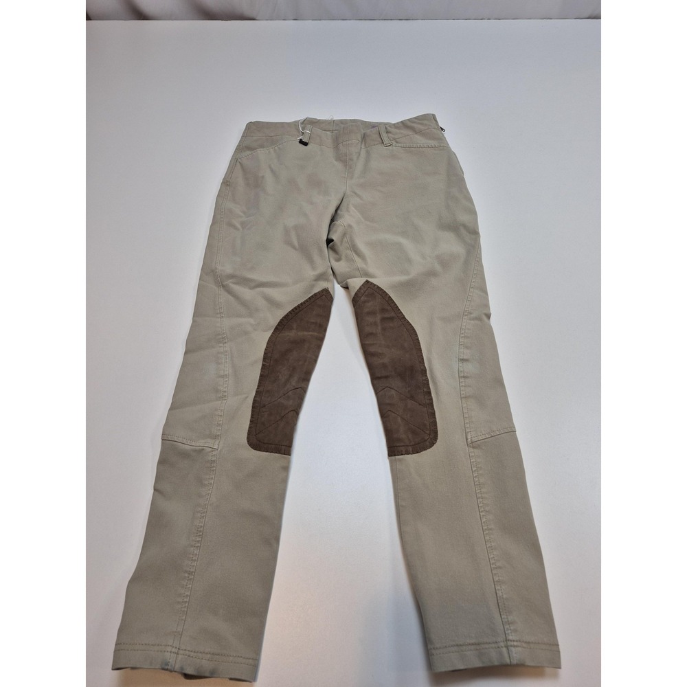 R.J. Classics Sterling Pants Womens 26x24 Beige Riding Knee Patch Schoeller